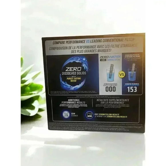 ZeroWater ZD-012RP Quick Fill Ready-Pour 12 Cups Blue Water Filtration Pitcher - Picture 3 of 4